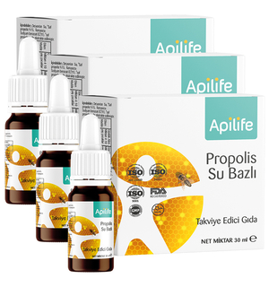 Doğal Propolis Damla Su Bazlı Apilife 3 lü Kampanya